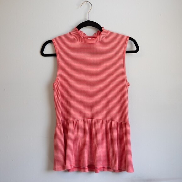 T.La pink peplum sleeveless top-S - Picture 4 of 4
